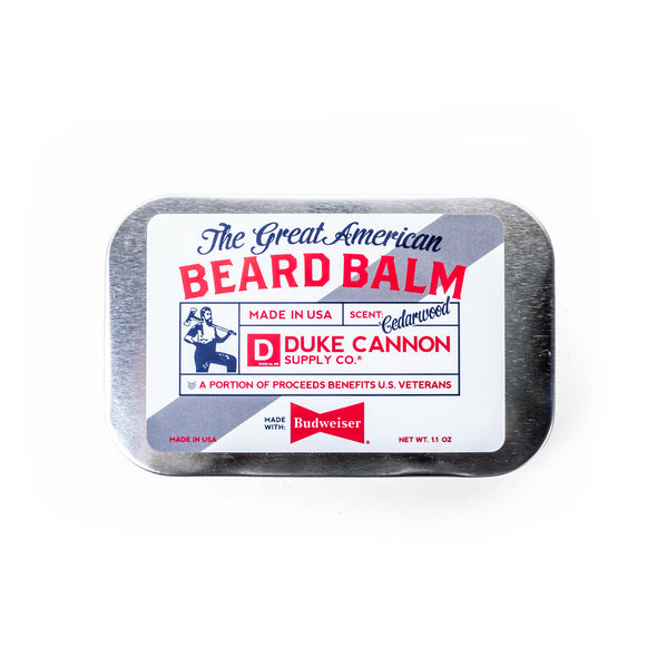 Great American Beard Balm - made with Budweiser