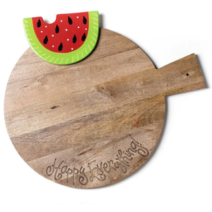 Large Wooden Happy Everything Serving Board